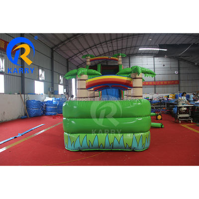 Capacità massima 100-500 kg Grande scivolo gonfiabile con scivolo lungo esteso e piscina