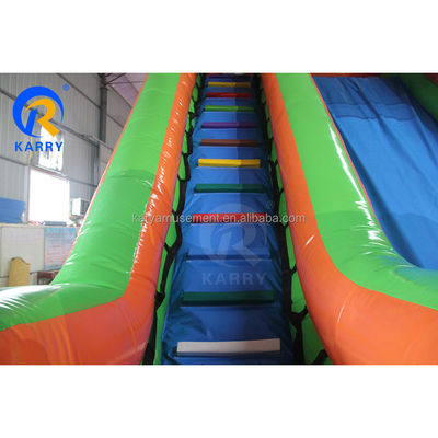 Capacità massima 100-500 kg Grande scivolo gonfiabile con scivolo lungo esteso e piscina