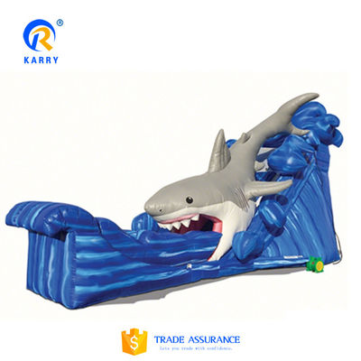 CE Blower e riparazione inclusi Slide idraulico gonfiabile blu con piscina