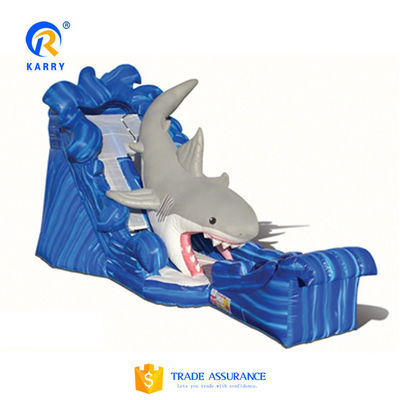 CE Blower e riparazione inclusi Slide idraulico gonfiabile blu con piscina