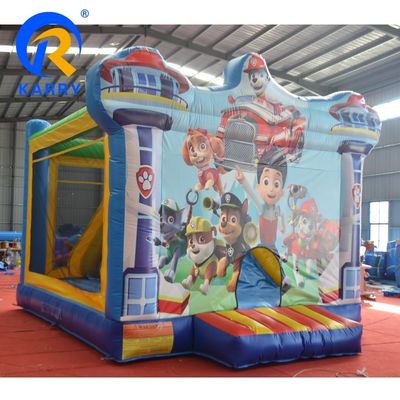 Blower Design Castello gonfiabile Combo Slide per bambini Pattuglie di cani a zampa Casa rimbalzo