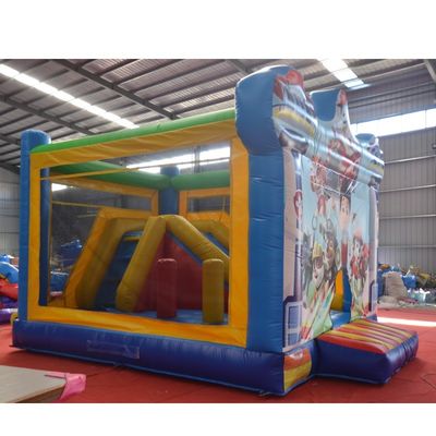 Blower Design Castello gonfiabile Combo Slide per bambini Pattuglie di cani a zampa Casa rimbalzo