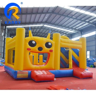 Disegno OEM accettato Pikachu Bouncer gonfiabile Air Water Slide Jumping Bouncy Castle