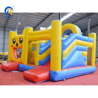 Disegno OEM accettato Pikachu Bouncer gonfiabile Air Water Slide Jumping Bouncy Castle