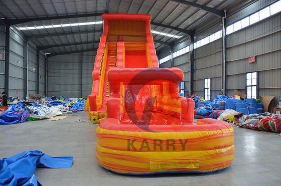Slide volcanico gonfiabile portatile con piscina spessore 0,55 mm
