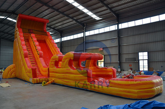 Slide volcanico gonfiabile portatile con piscina spessore 0,55 mm