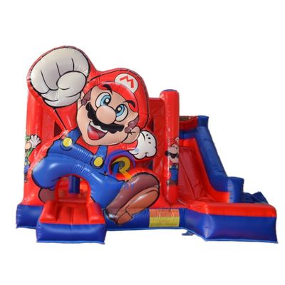 EVENTO PORTABLE Castello salta con scivolo Moonwalk Commerciale Mario gonfiabile Jumping Combo
