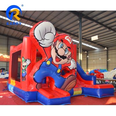 EVENTO PORTABLE Castello salta con scivolo Moonwalk Commerciale Mario gonfiabile Jumping Combo