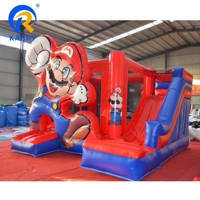 EVENTO PORTABLE Castello salta con scivolo Moonwalk Commerciale Mario gonfiabile Jumping Combo