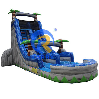 Commerciale personalizzato colore gonfiabile piscina scivolo con disegno parco acquatico