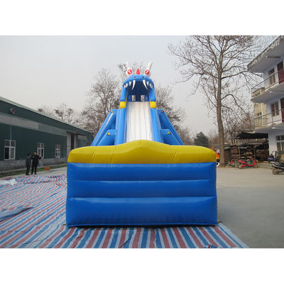 Stampa digitale Custom Commercial PVC Tarpaulin Air jumping water slide per bambini n adulti