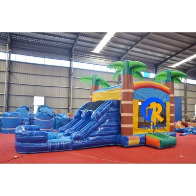 Marvel Comics Castelli saltuali Carry Palm Tree Blue Slide Trampolino con scivolo