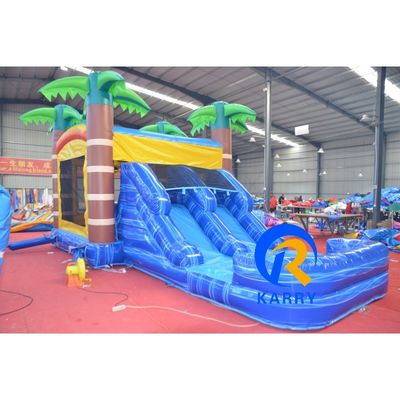 Marvel Comics Castelli saltuali Carry Palm Tree Blue Slide Trampolino con scivolo