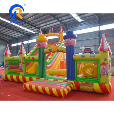 Unisex Kids Castello salta con scivolo d'acqua e telone in PVC Casa gonfiabile salta