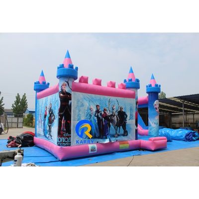 Blu Rental Inflatabile Castello Salta Tematico Congelato Combo Castello Salta con Scivolo
