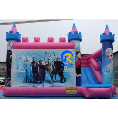 Blu Rental Inflatabile Castello Salta Tematico Congelato Combo Castello Salta con Scivolo