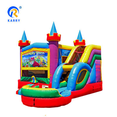 Blu Rental Inflatabile Castello Salta Tematico Congelato Combo Castello Salta con Scivolo