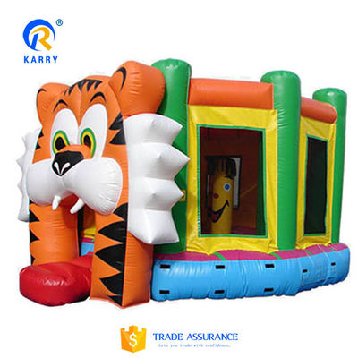 Castello a colori personalizzati Combo Bouncy House Inflatabile Castello Tiger