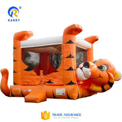 PORTABLE Naughty Tiger Bounce House Castello gonfiabile con scivolo in piscina