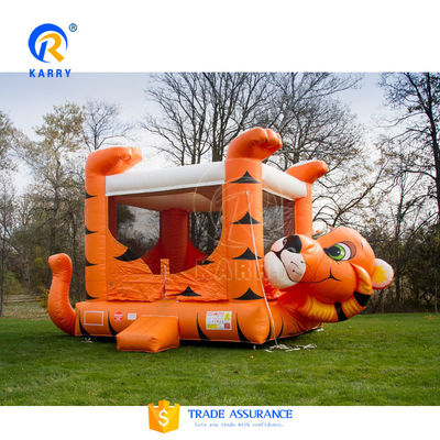 PORTABLE Naughty Tiger Bounce House Castello gonfiabile con scivolo in piscina