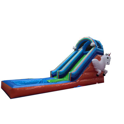 Scivolo per piscina idrica per bambini con soffiatore d'aria standard CE e Unicorn Excitement