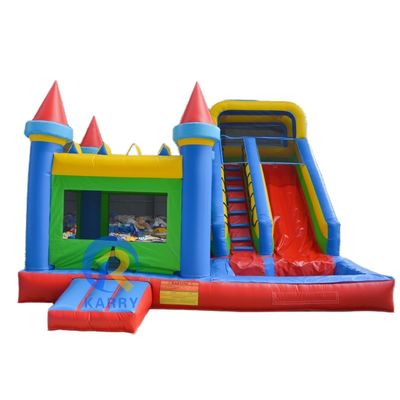 Slide a castello gonfiabile personalizzabile Combo PVC grande slide commerciale a casa rimbalzata
