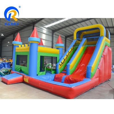Slide a castello gonfiabile personalizzabile Combo PVC grande slide commerciale a casa rimbalzata