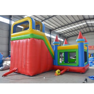 Slide a castello gonfiabile personalizzabile Combo PVC grande slide commerciale a casa rimbalzata