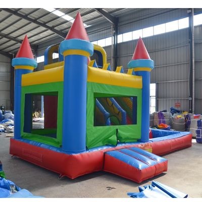 Slide a castello gonfiabile personalizzabile Combo PVC grande slide commerciale a casa rimbalzata