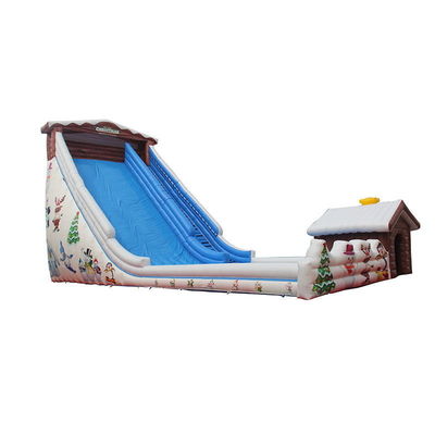 Disegno personalizzato PVC scivolo secco per neve gonfiabile toboggan scivolo da corsa per bambini e adulti