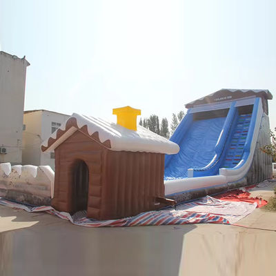 Disegno personalizzato PVC scivolo secco per neve gonfiabile toboggan scivolo da corsa per bambini e adulti