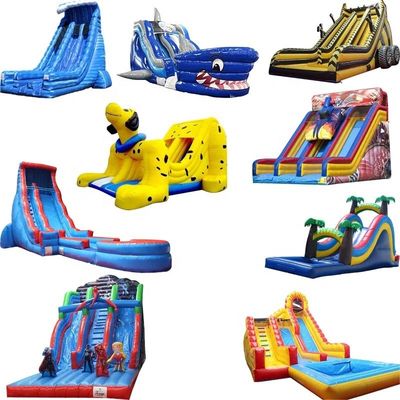 Slide idraulico gonfiabile con piscina