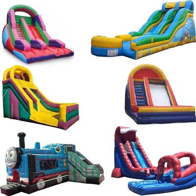Slide idraulico gonfiabile con piscina