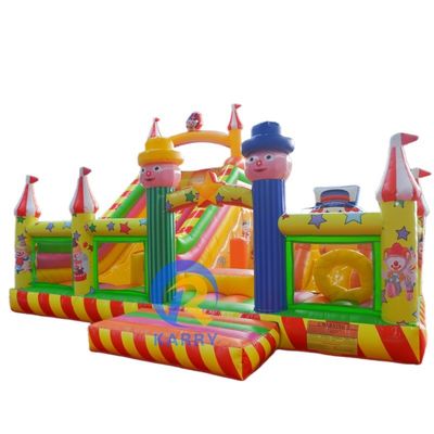 OEM accettato Clown Wizard Bouncy Castle Slide Combo Inflatabile Bounce House con Slide