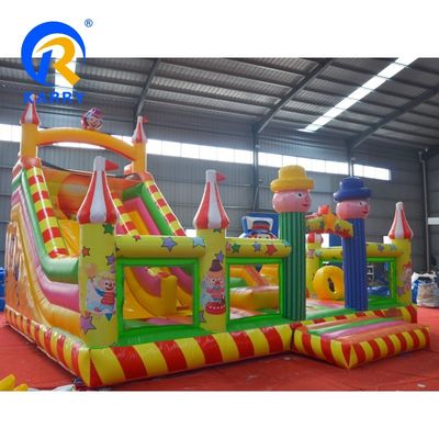 OEM accettato Clown Wizard Bouncy Castle Slide Combo Inflatabile Bounce House con Slide