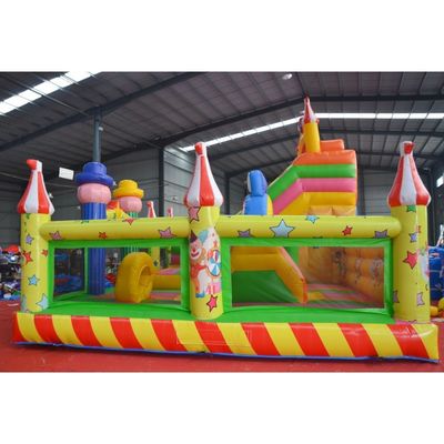 OEM accettato Clown Wizard Bouncy Castle Slide Combo Inflatabile Bounce House con Slide