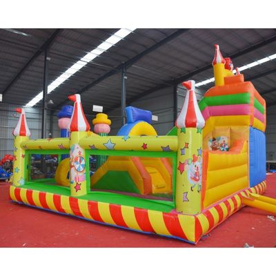 OEM accettato Clown Wizard Bouncy Castle Slide Combo Inflatabile Bounce House con Slide