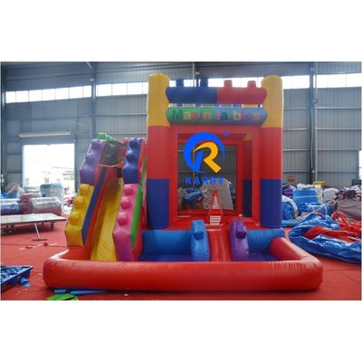 Casa gonfiabile a rimbalzo con scivolo di 13 x 12 x 14,5 piedi