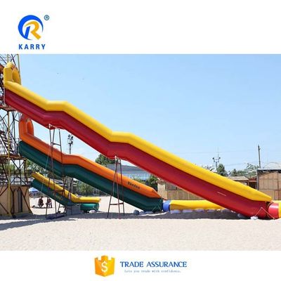 0.55mm accessori a filo di bambusa in PVC inclusi grande scivolo gonfiabile per yacht con piscina