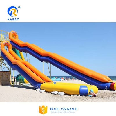 0.55mm accessori a filo di bambusa in PVC inclusi grande scivolo gonfiabile per yacht con piscina