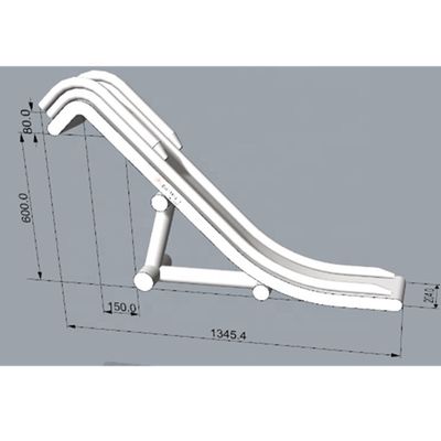 0.55mm accessori a filo di bambusa in PVC inclusi grande scivolo gonfiabile per yacht con piscina