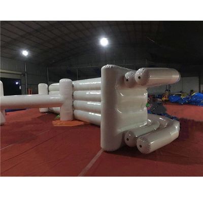 0.55mm accessori a filo di bambusa in PVC inclusi grande scivolo gonfiabile per yacht con piscina