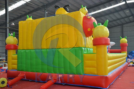 EN71/CE Certificato Grande castello saltante Insecto Paradiso Casa rimbalzata per parco giochi
