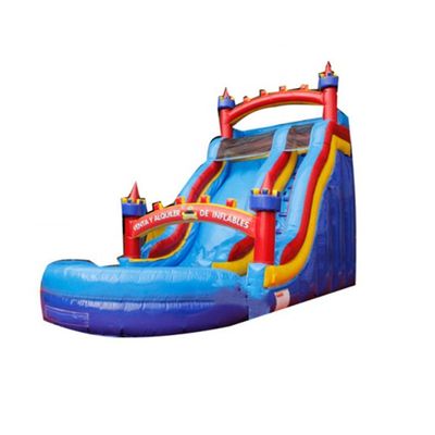 Capacità massima 100-500 kg Liberamento al di sopra del suolo piscina scivolo d'acqua con piscina e soffiatore