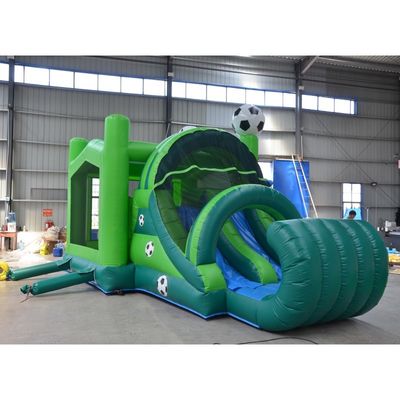 Combo per bambini per giocatori di calcio gonfiabili Eventi Castello Slide e kit di riparazione