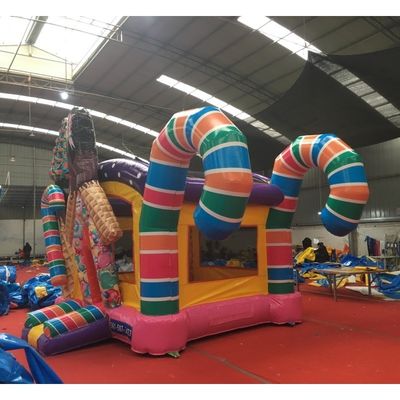 Pvc gonfiabile Bouncer Candy Parco giochi tema saltare castello gonfiabile con kit di riparazione