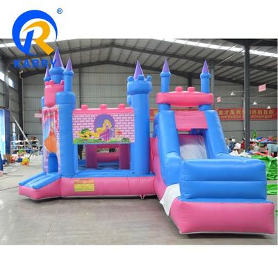 Salto gonfiabile Combo Jumper Castello Cartoon Fata Principessa Casa rimbalzo con scivolo