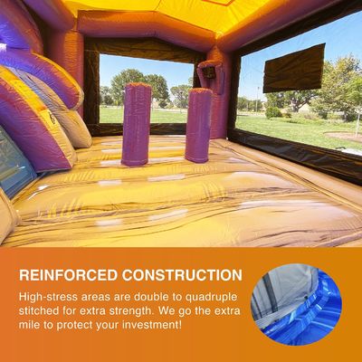 Kit di riparazione della casetta di Thunder Water Slide e Purple Bounce House inclusi per una facile manutenzione