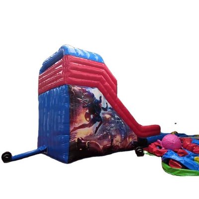 Materiale di telone di Plato PVC Caratteristiche Grande Spiderman Bouncer gonfiabile Slide asciutto