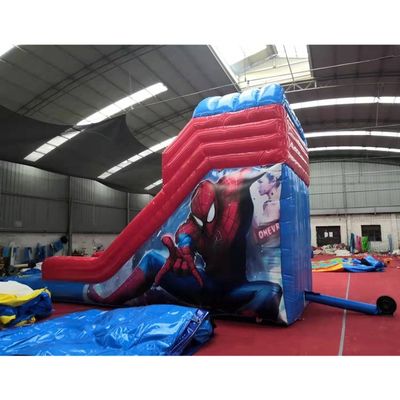 Materiale di telone di Plato PVC Caratteristiche Grande Spiderman Bouncer gonfiabile Slide asciutto